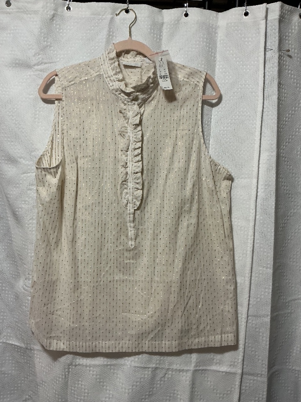 NWT cream colored blouse XL